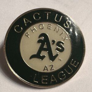 Rare 2009 Phoenix Athletics (A’s) Cactus League Pin – A Collector’s Gem!